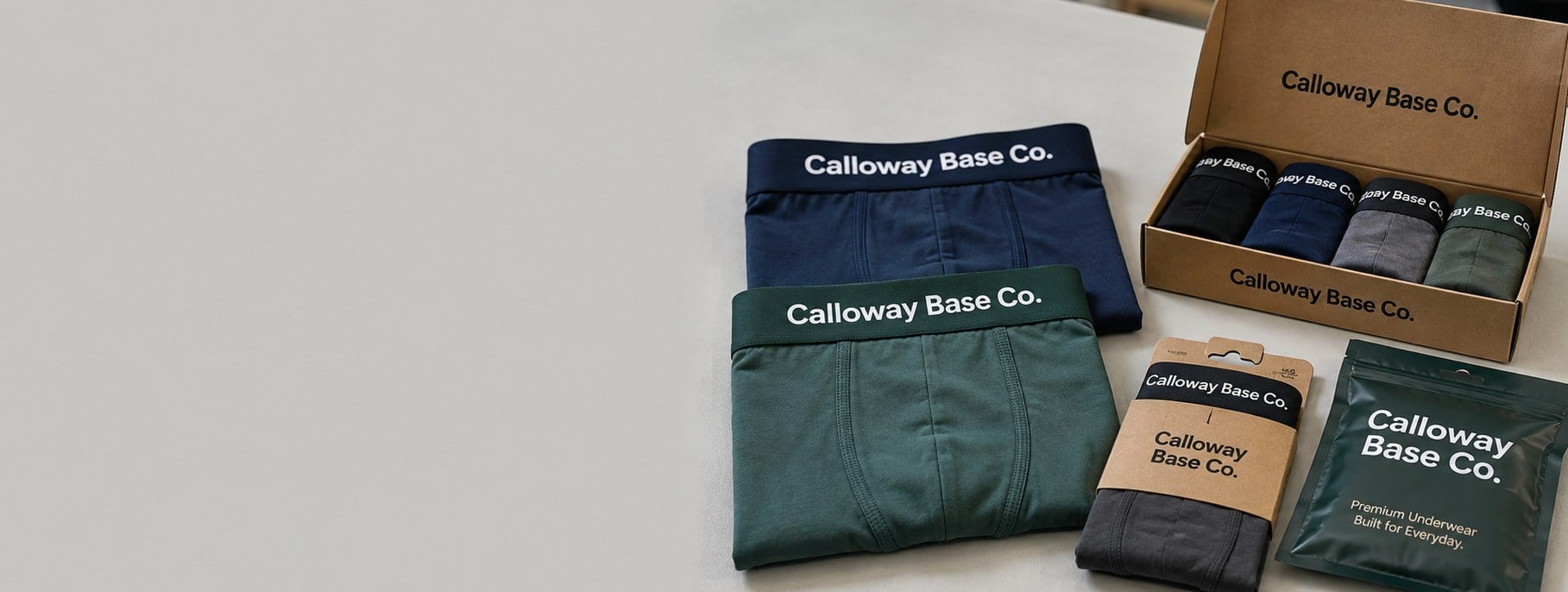 Custom printed underwear with logo
