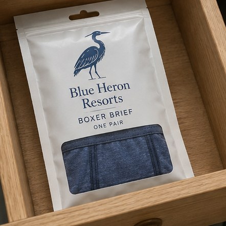 Customized underwear for hotels, spas and airlines