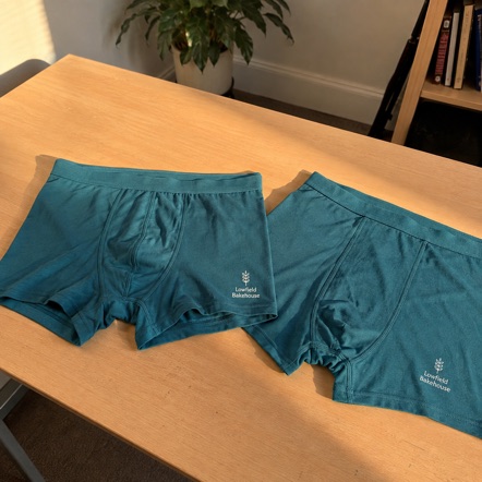 Underwear with logo printing